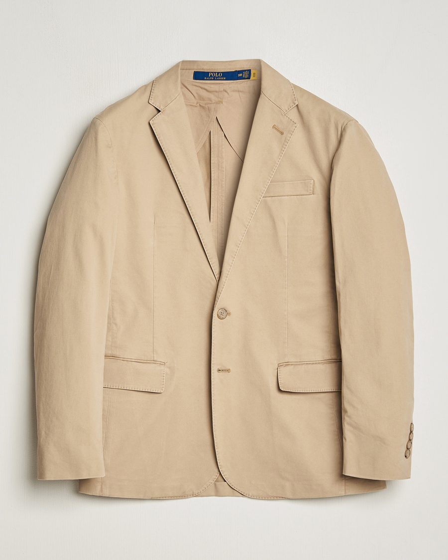 Herre | Dressjakker | Polo Ralph Lauren | Cotton Stretch Sportcoat Monument Tan