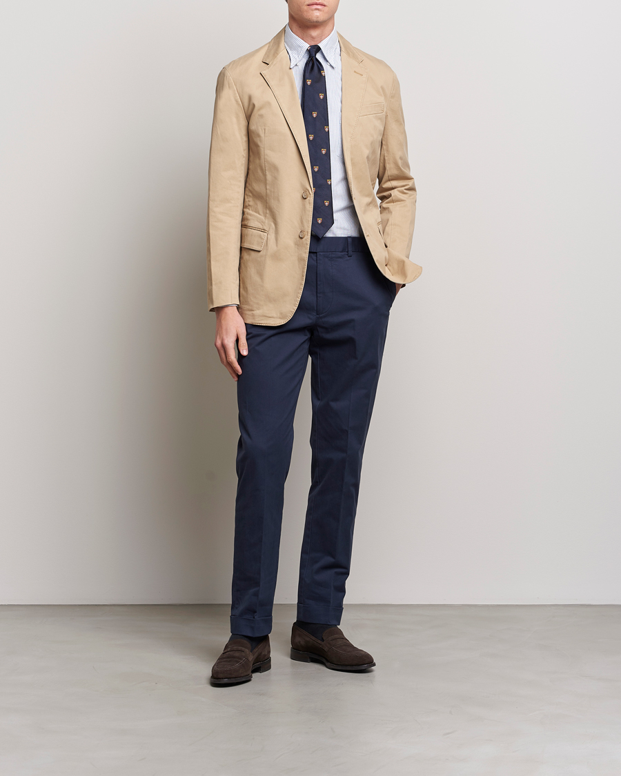 Herre | Bukser | Polo Ralph Lauren | Cotton Stretch Trousers Nautical Ink