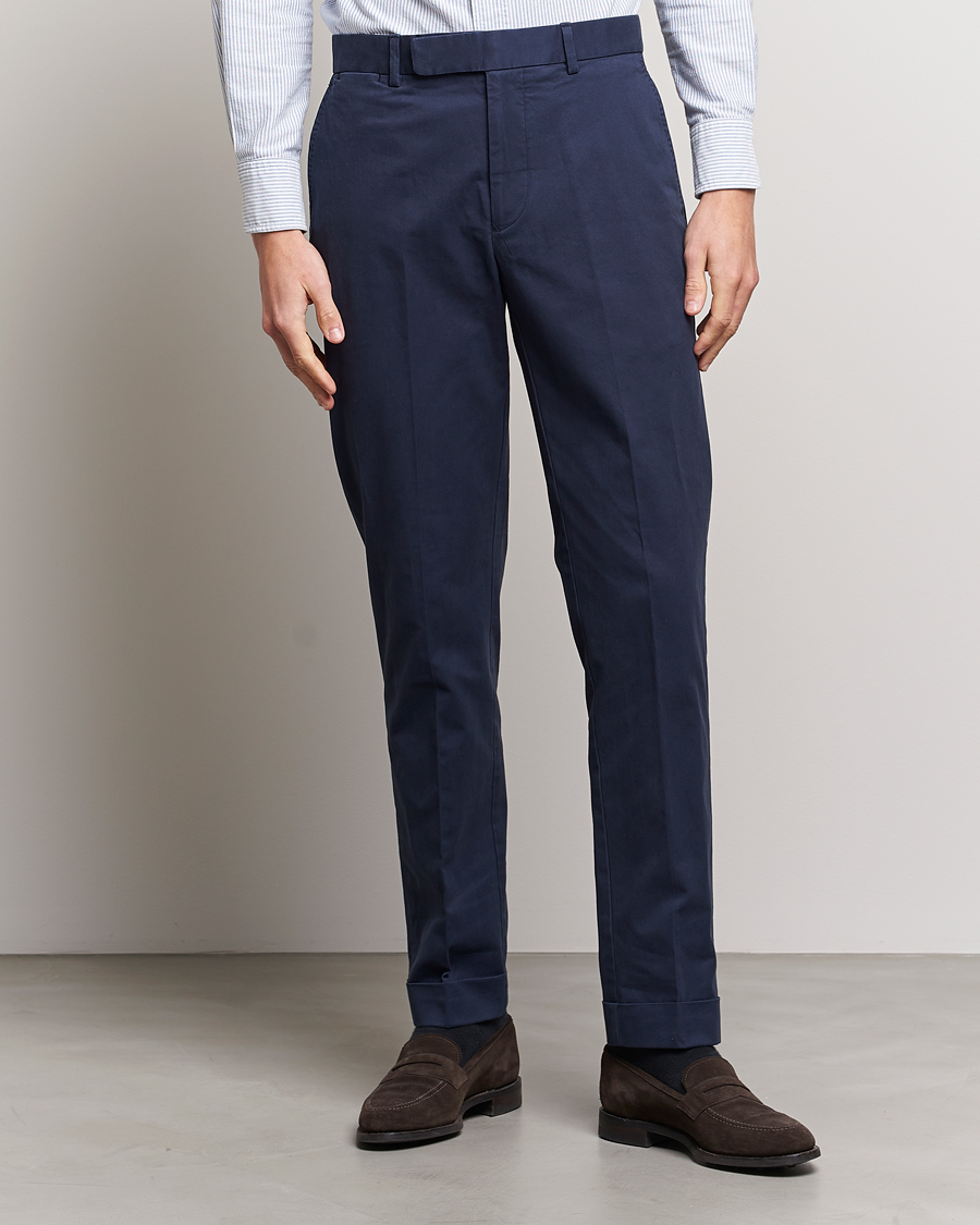 Herre | Bukser | Polo Ralph Lauren | Cotton Stretch Trousers Nautical Ink