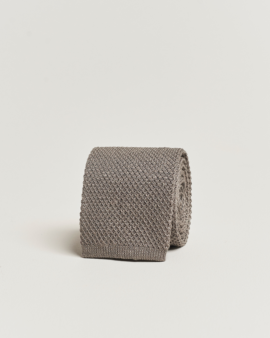 Herre | 30% salg | Polo Ralph Lauren | Linen Knitted Tie Grey