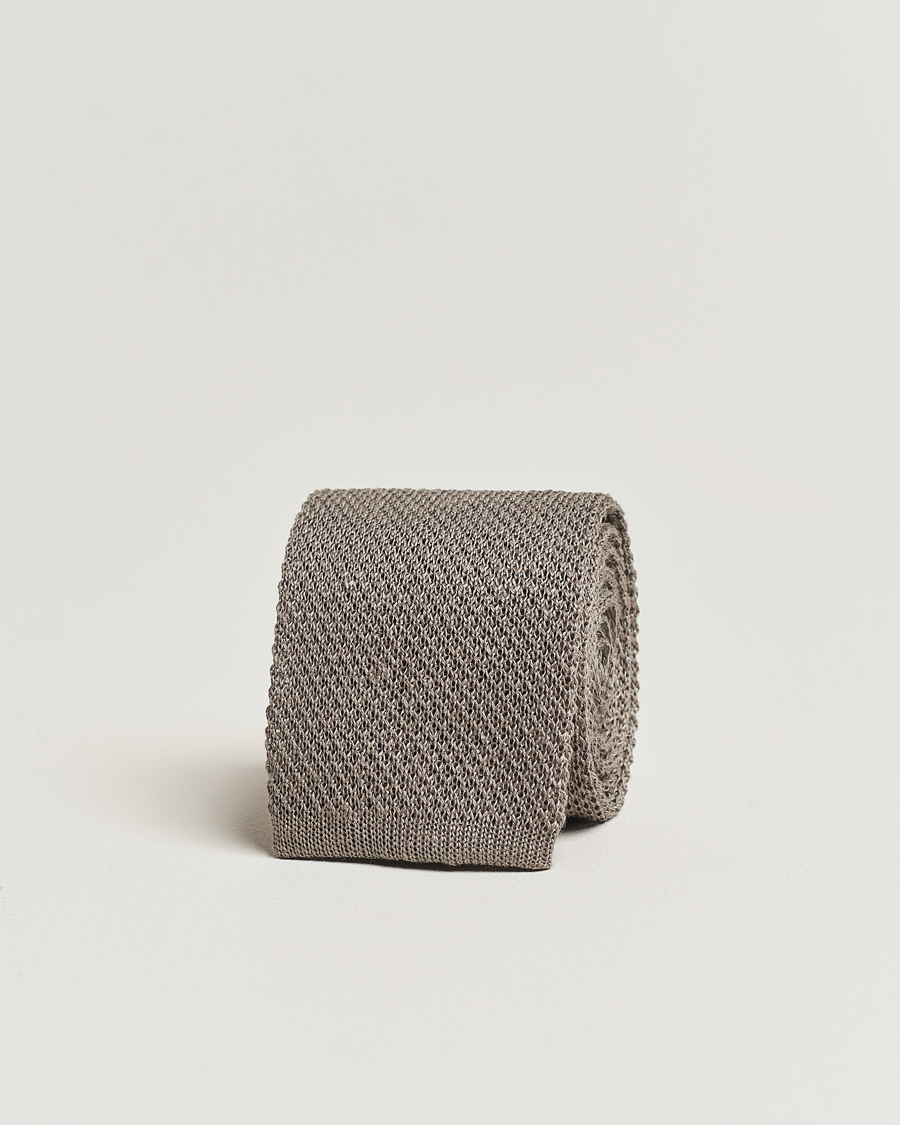 Herre | | Polo Ralph Lauren | Linen Knitted Tie Grey