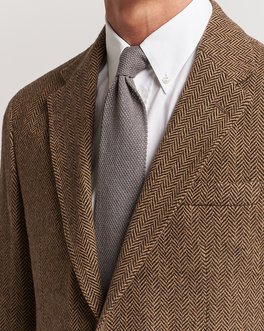 Herre | | Polo Ralph Lauren | Linen Knitted Tie Grey