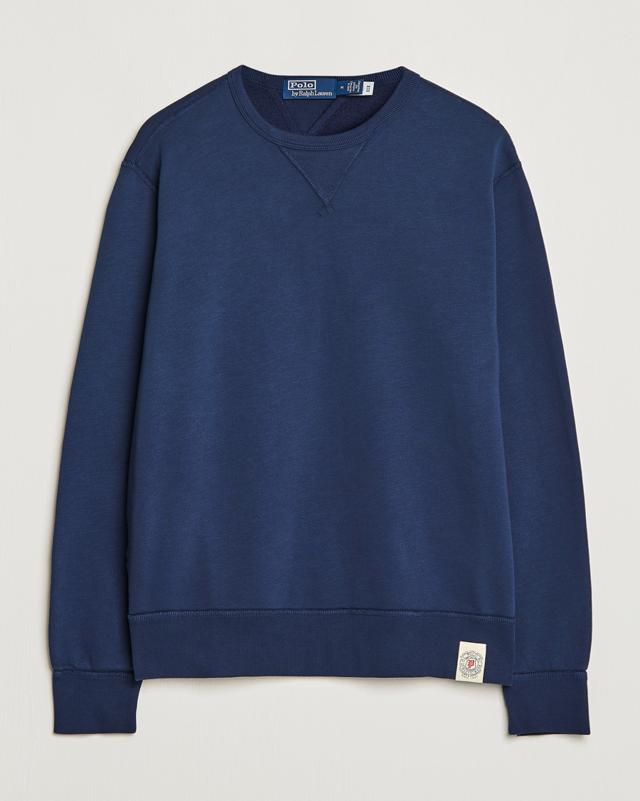 Herre | Gensere | Polo Ralph Lauren | Vintage Fleece Crew Neck Sweatshirt Cruise Navy