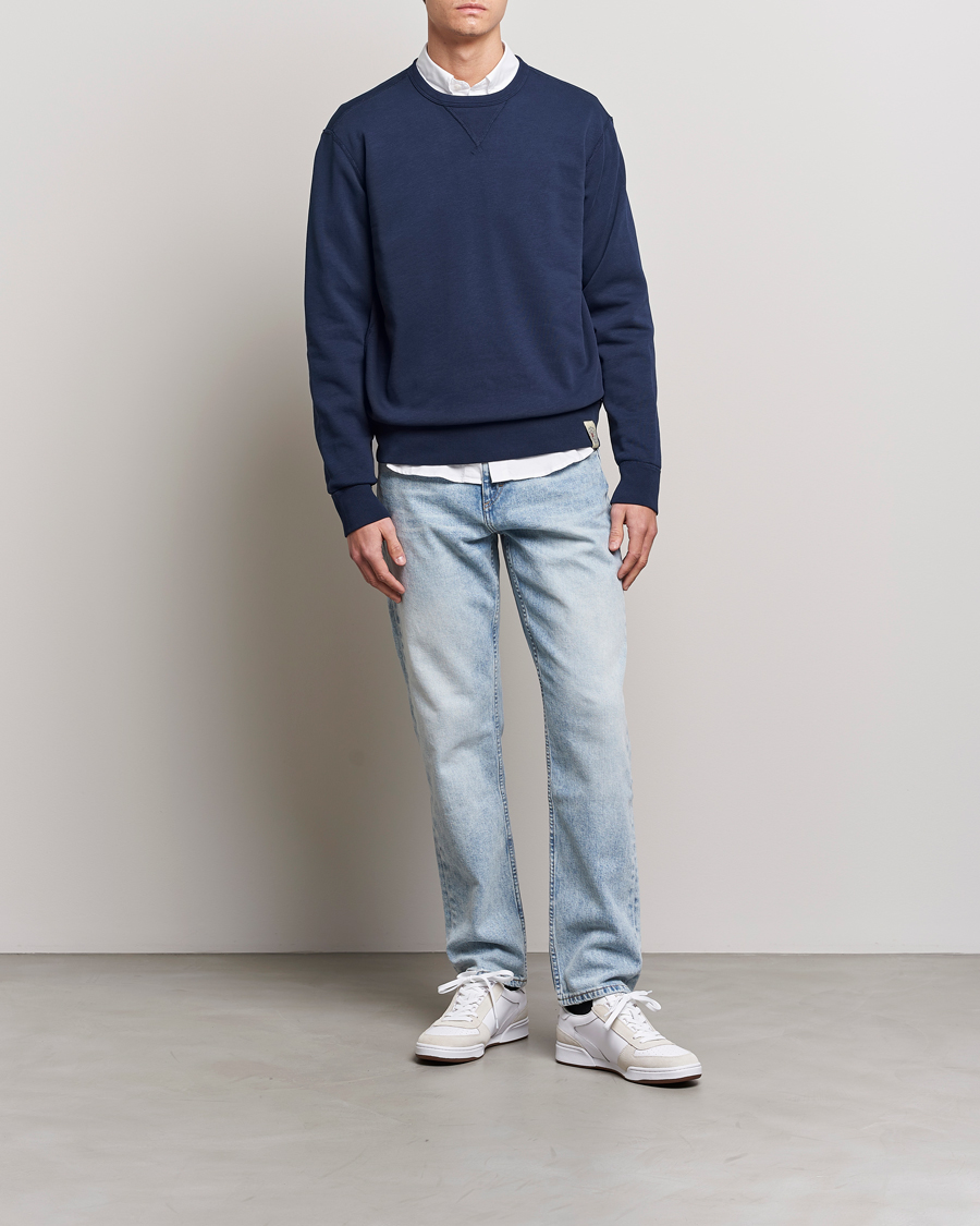 Herre | Gensere | Polo Ralph Lauren | Vintage Fleece Crew Neck Sweatshirt Cruise Navy