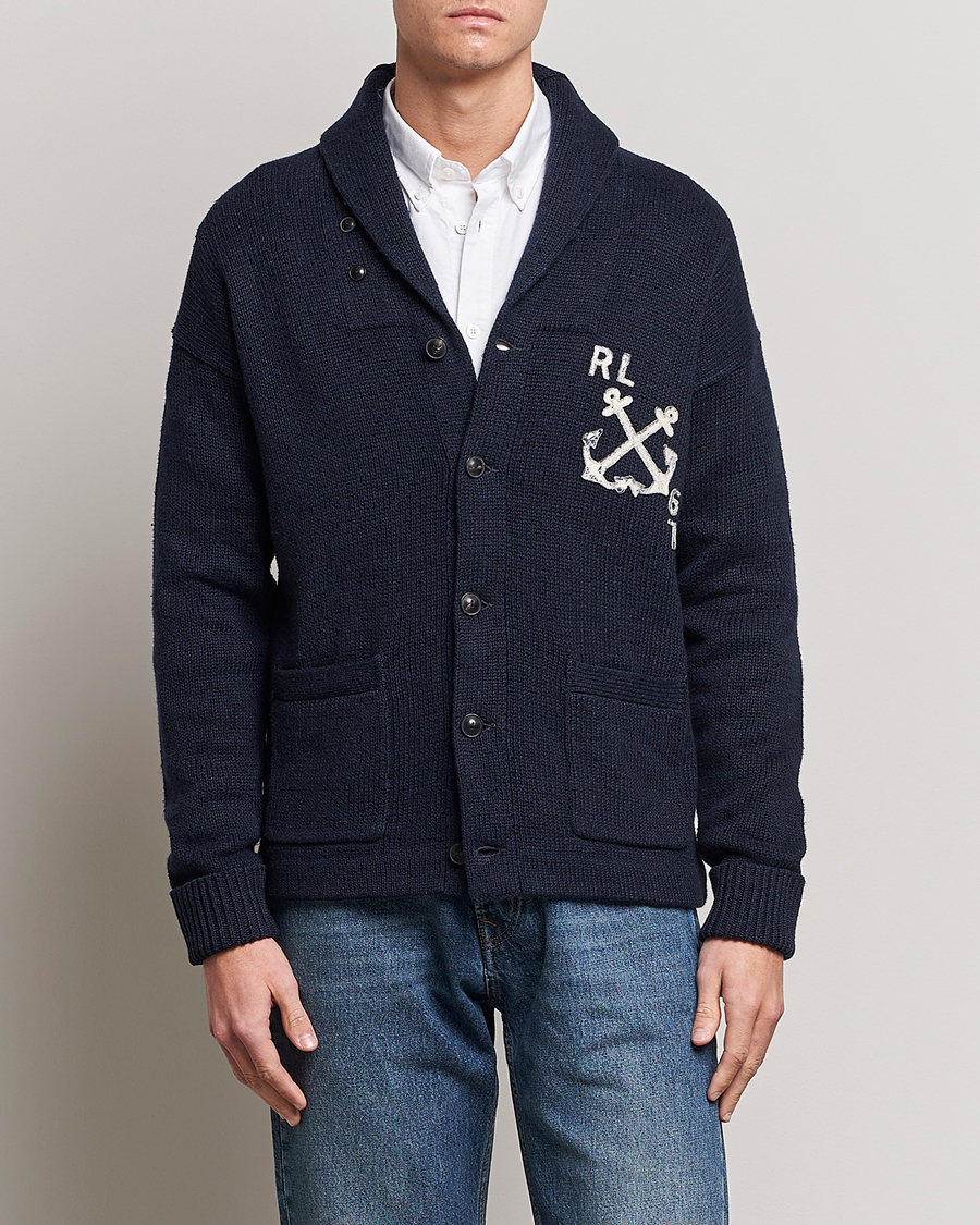 Herre | Gensere | Polo Ralph Lauren | RL Knitted Cardigan Navy