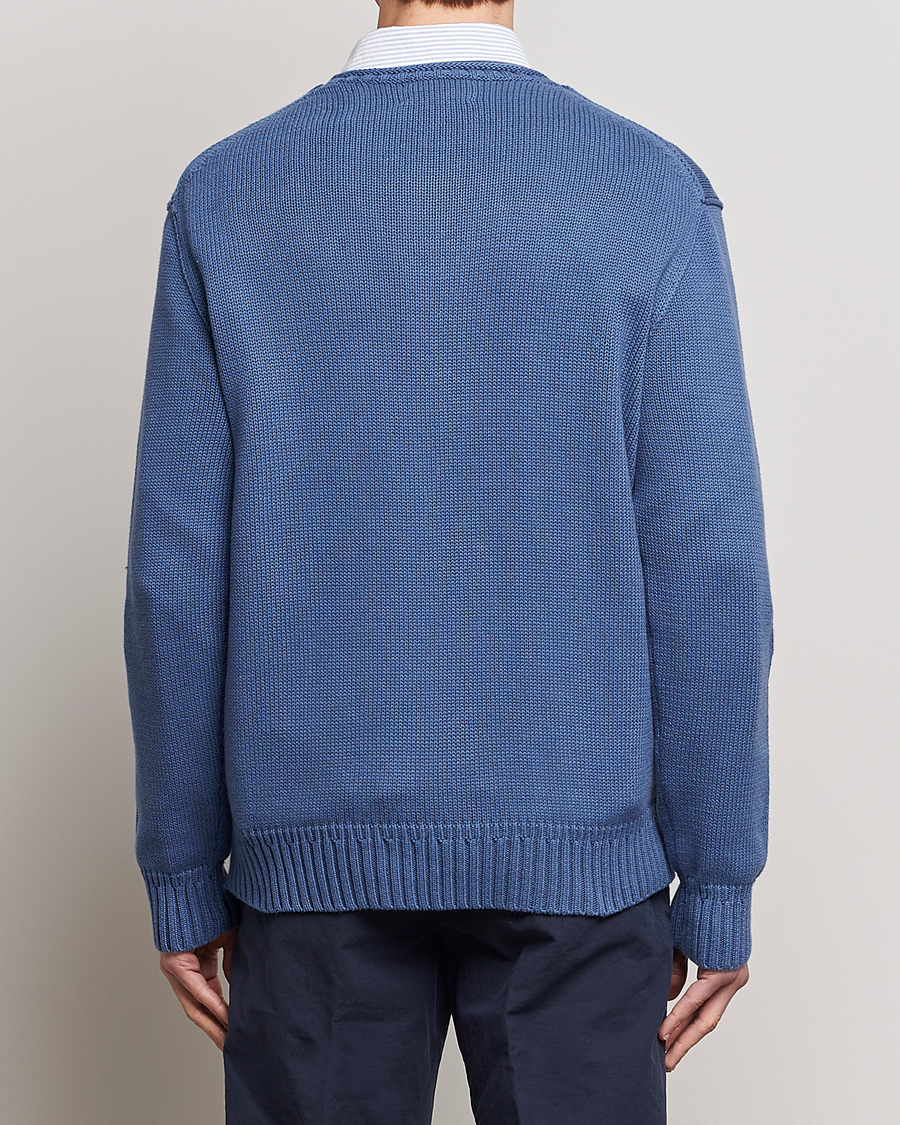 Herre | Gensere | Polo Ralph Lauren | Cotton Knitted Bear Sweater Blue Haven