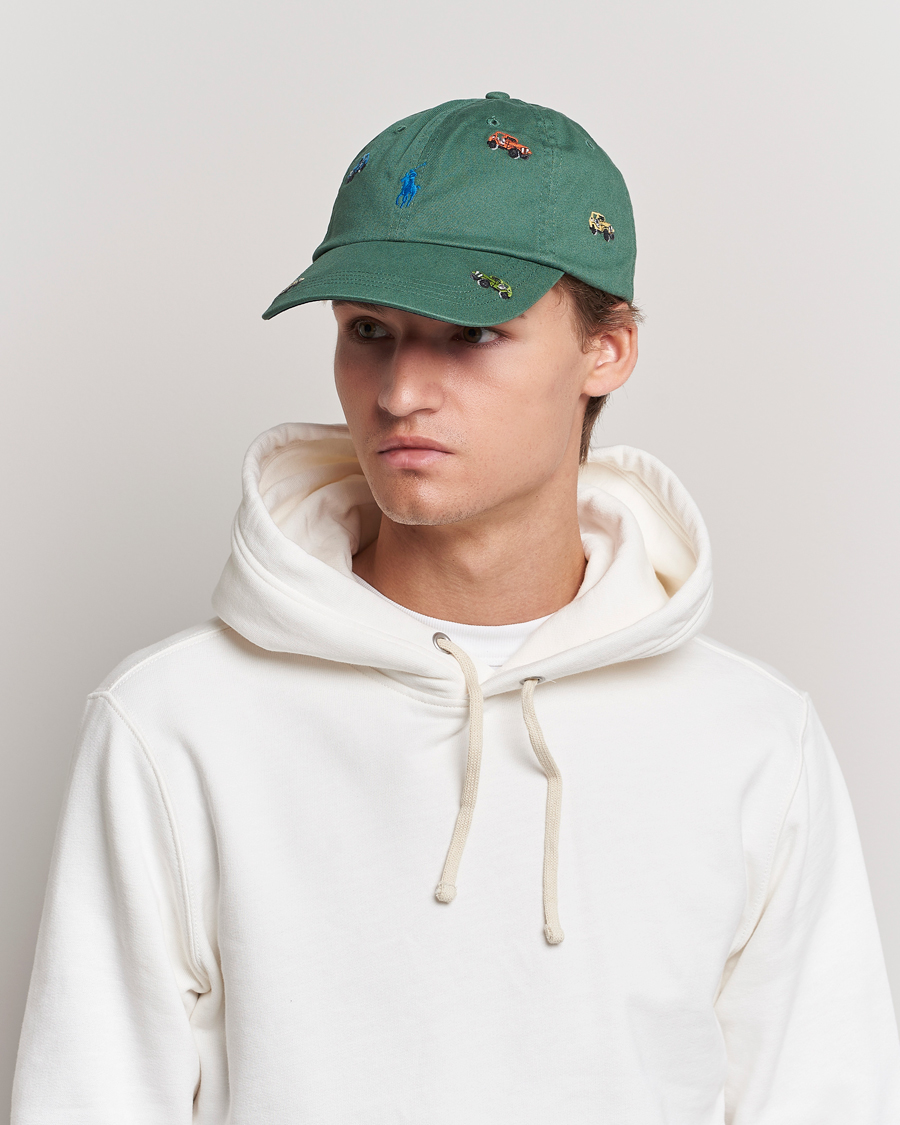 Herre |  | Polo Ralph Lauren | Twill Printed Jeeps Sports Cap Washed Forest