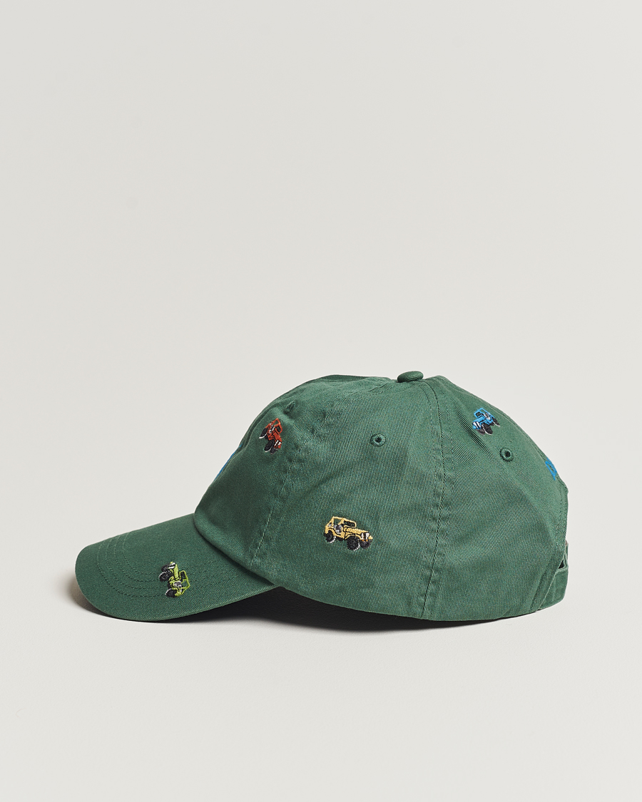 Herre | Polo Ralph Lauren Twill Printed Jeeps Sports Cap Washed Forest | Polo Ralph Lauren | Twill Printed Jeeps Sports Cap Washed Forest