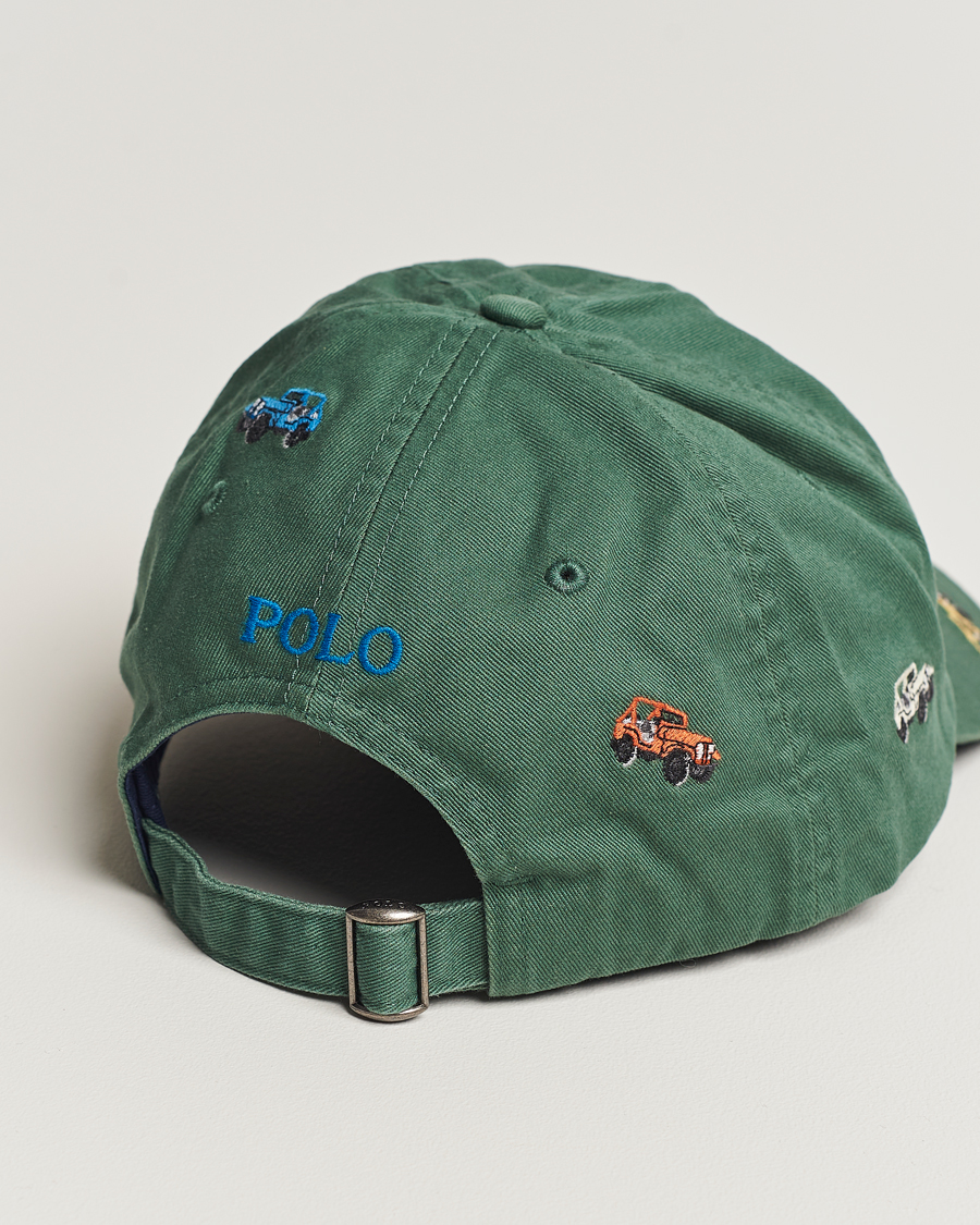 Herre | Polo Ralph Lauren Twill Printed Jeeps Sports Cap Washed Forest | Polo Ralph Lauren | Twill Printed Jeeps Sports Cap Washed Forest