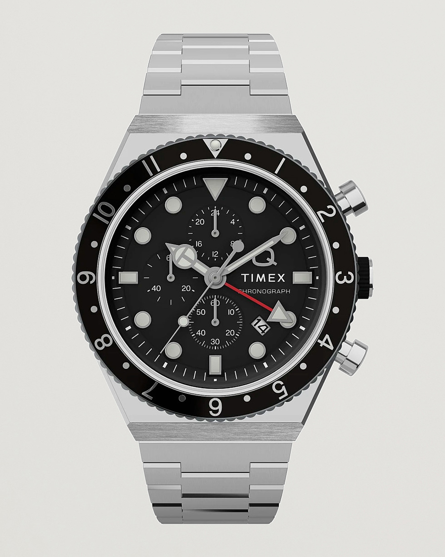Herre | Timex Time Zone Chronograph 40mm Black Dial | Timex | Time Zone Chronograph 40mm Black Dial