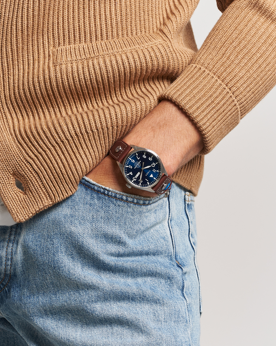 Herre | Timex Pan Am Waterbury Chronograph 42mm Blue Dial | Timex | Pan Am Waterbury Chronograph 42mm Blue Dial