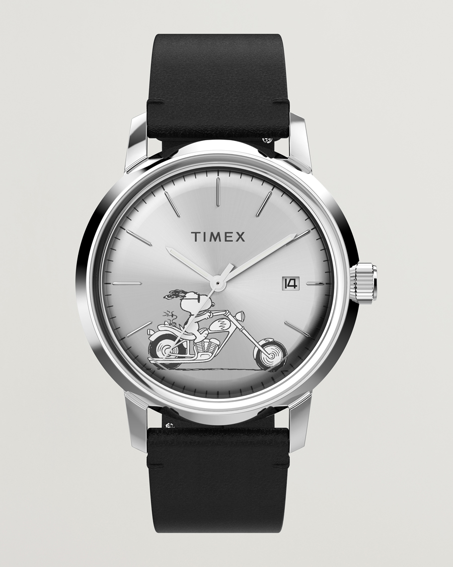 Herre | Timex Marlin Automatic Snoopy Easy Rider 40mm Black | Timex | Marlin Automatic Snoopy Easy Rider 40mm Black