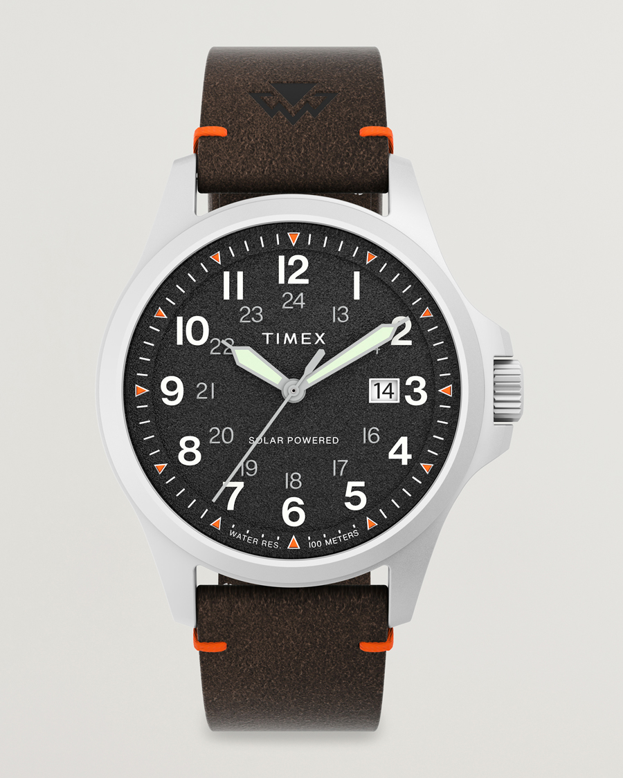 Herre | Timex Field Post Solar Watch 41mm Textured Black Dial | Timex | Field Post Solar Watch 41mm Textured Black Dial