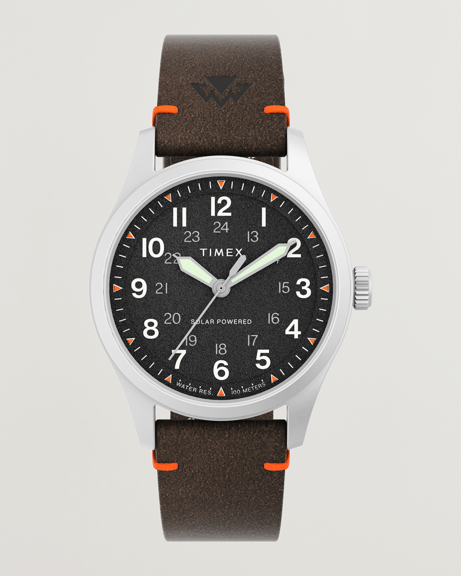 Herre | Timex Field Post Solar Watch 36mm Textured Black Dial | Timex | Field Post Solar Watch 36mm Textured Black Dial