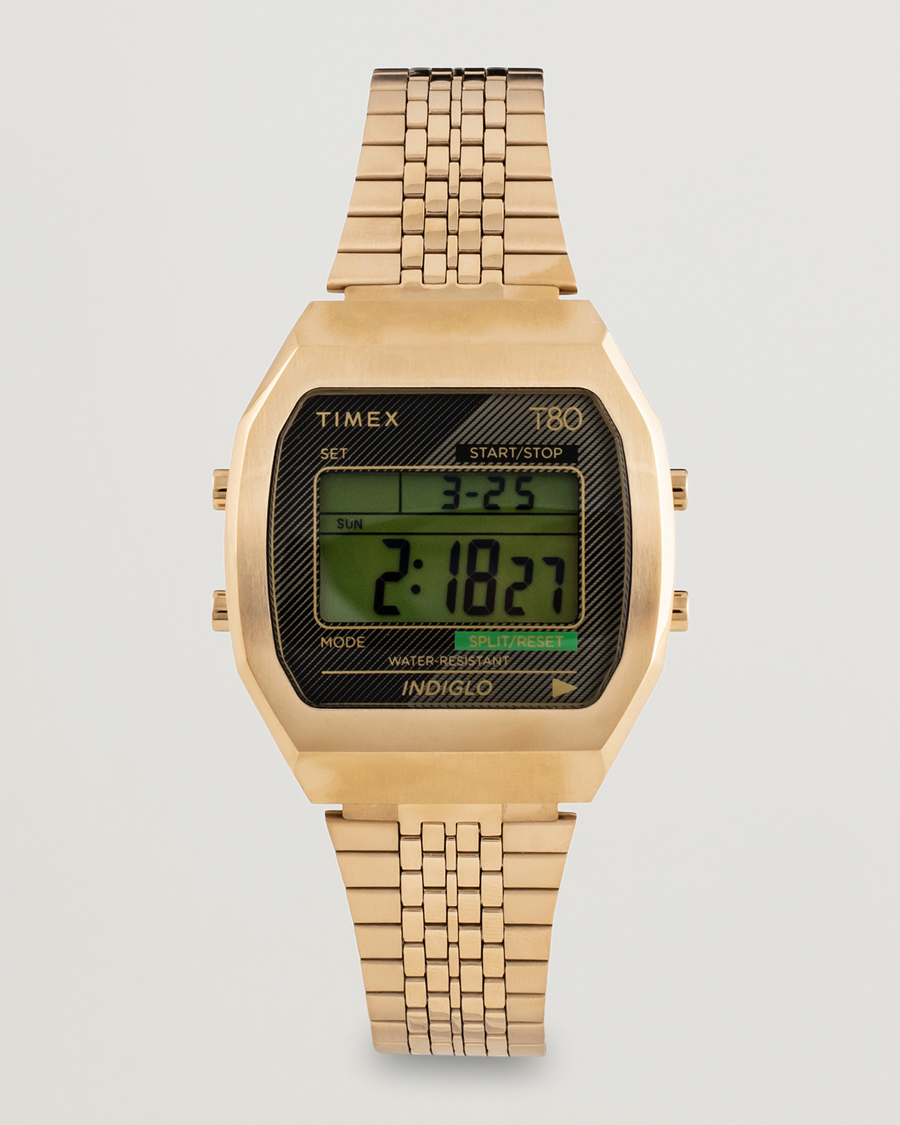 Herre | Timex T80 Stainless Steel 36mm Gold | Timex | T80 Stainless Steel 36mm Gold
