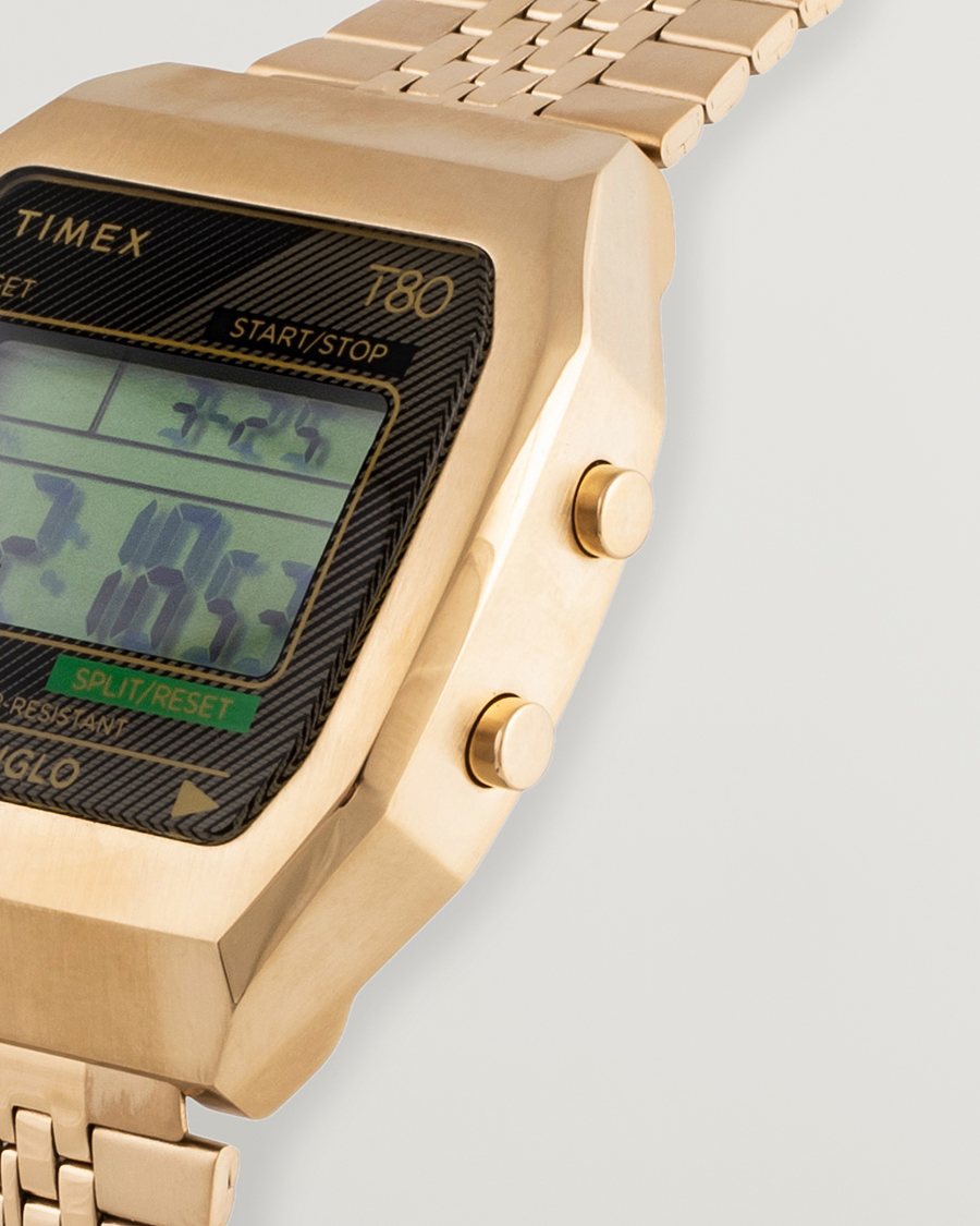 Herre | Timex T80 Stainless Steel 36mm  Gold | Timex | T80 Stainless Steel 36mm  Gold