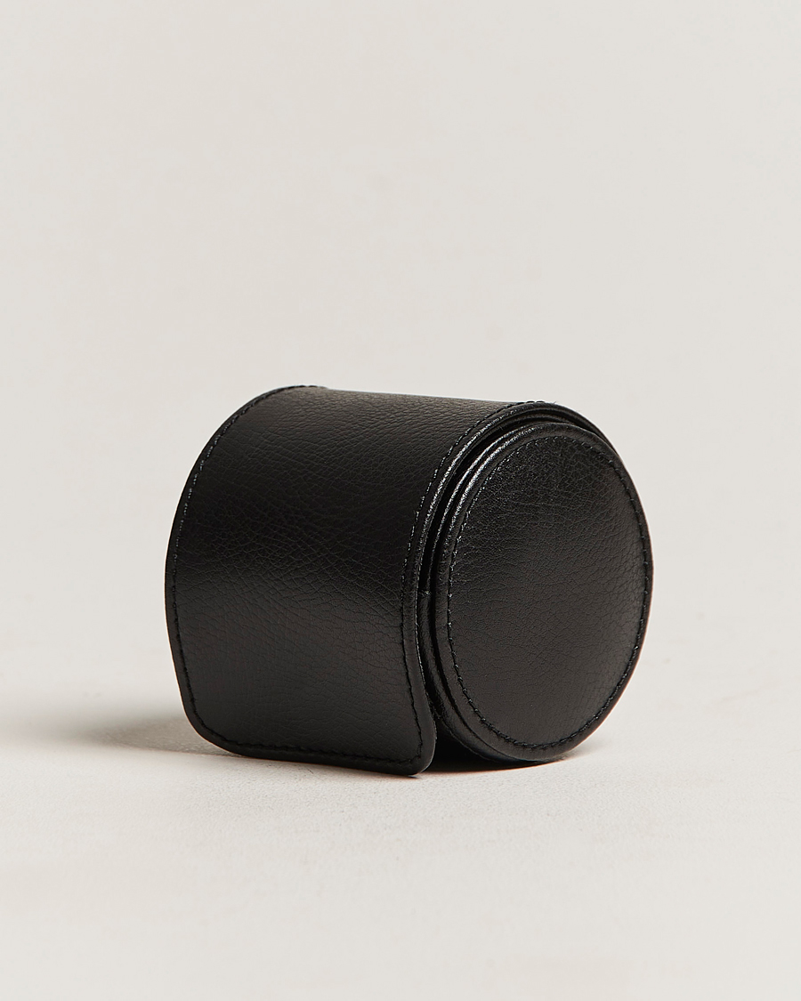 Herre | Klokke- og smykkeskrin | WOLF | Single Watch Roll Black