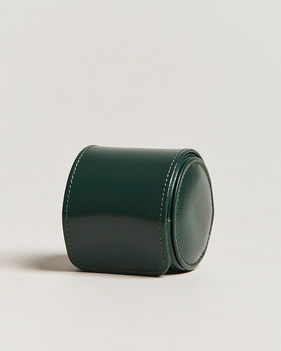 Herre | Klokke- og smykkeskrin | WOLF | Single Watch Roll British Racing Green