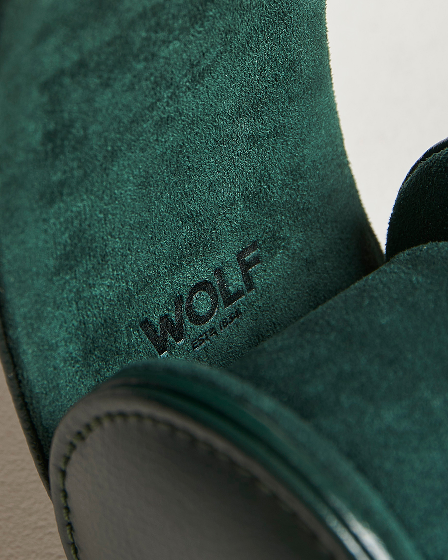 Herre | Klokke- og smykkeskrin | WOLF | Single Watch Roll British Racing Green