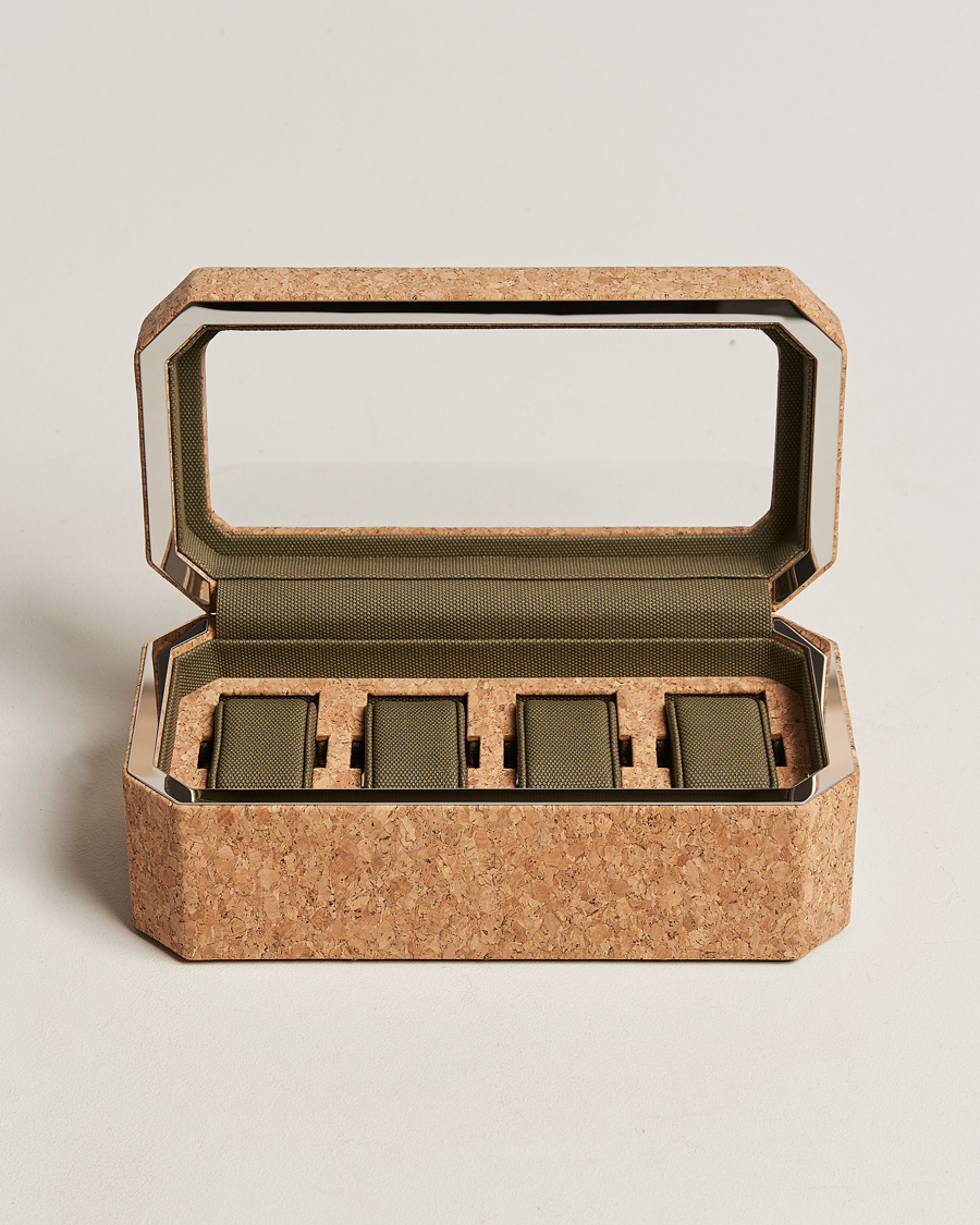 Herre | Klokke- og smykkeskrin | WOLF | Cortica 4 Piece Watch Box Cork