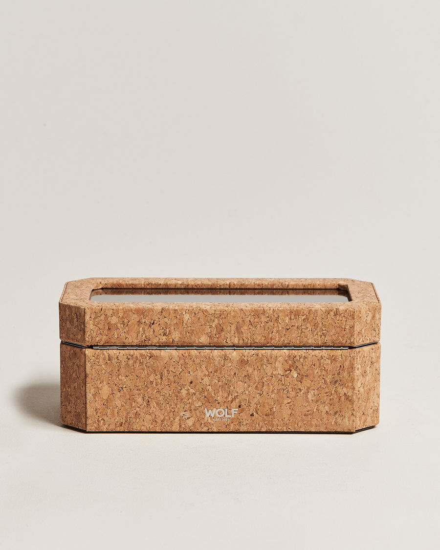 Herre | Klokke- og smykkeskrin | WOLF | Cortica 4 Piece Watch Box Cork