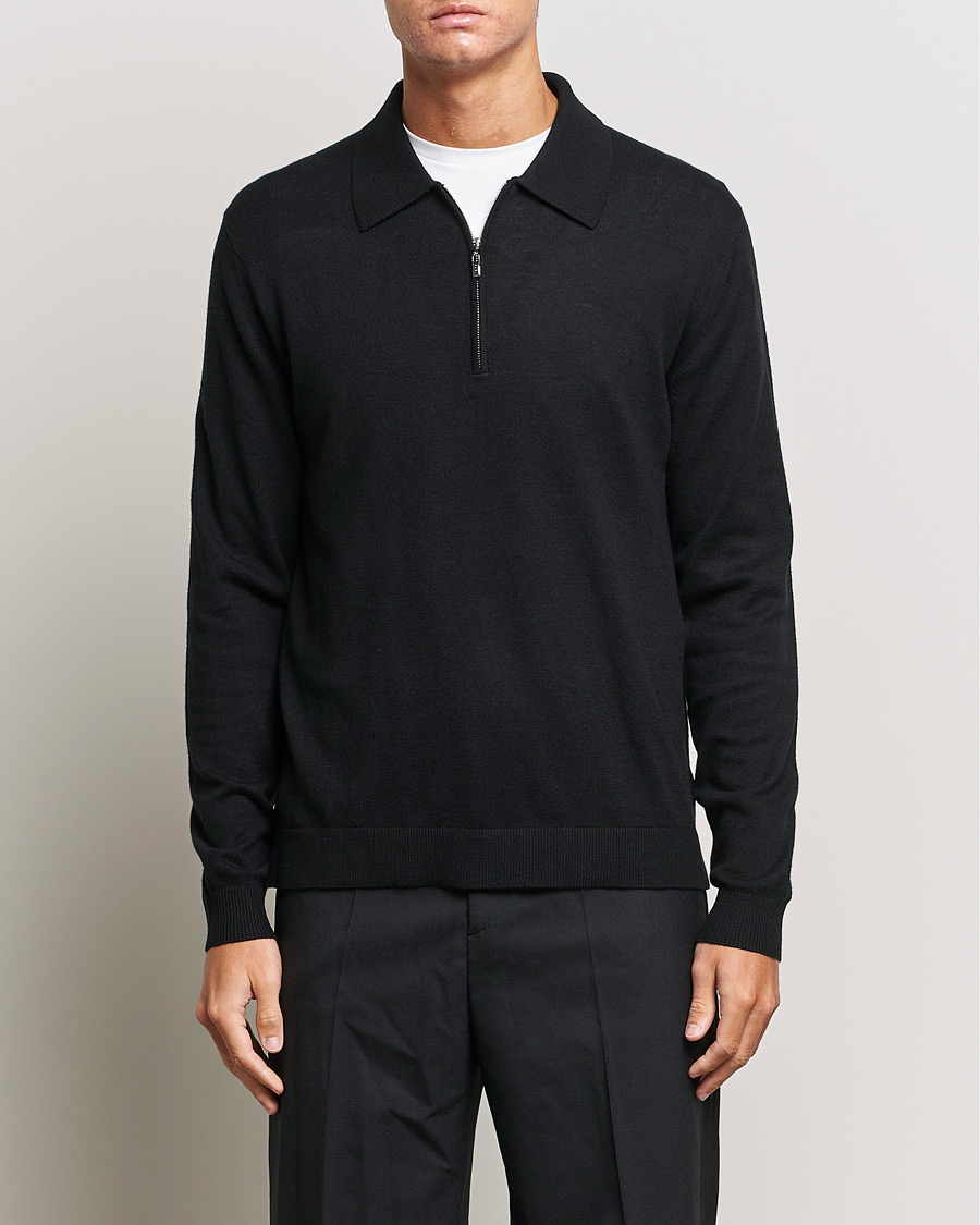 Herre |  | Tiger of Sweden | Orbit Half Zip Merino Black