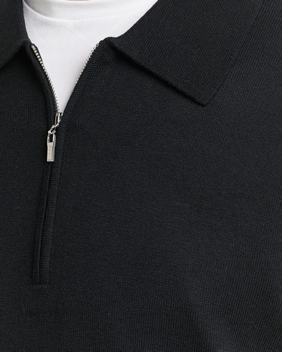 Herre | Gensere | Tiger of Sweden | Orbit Half Zip Merino Black