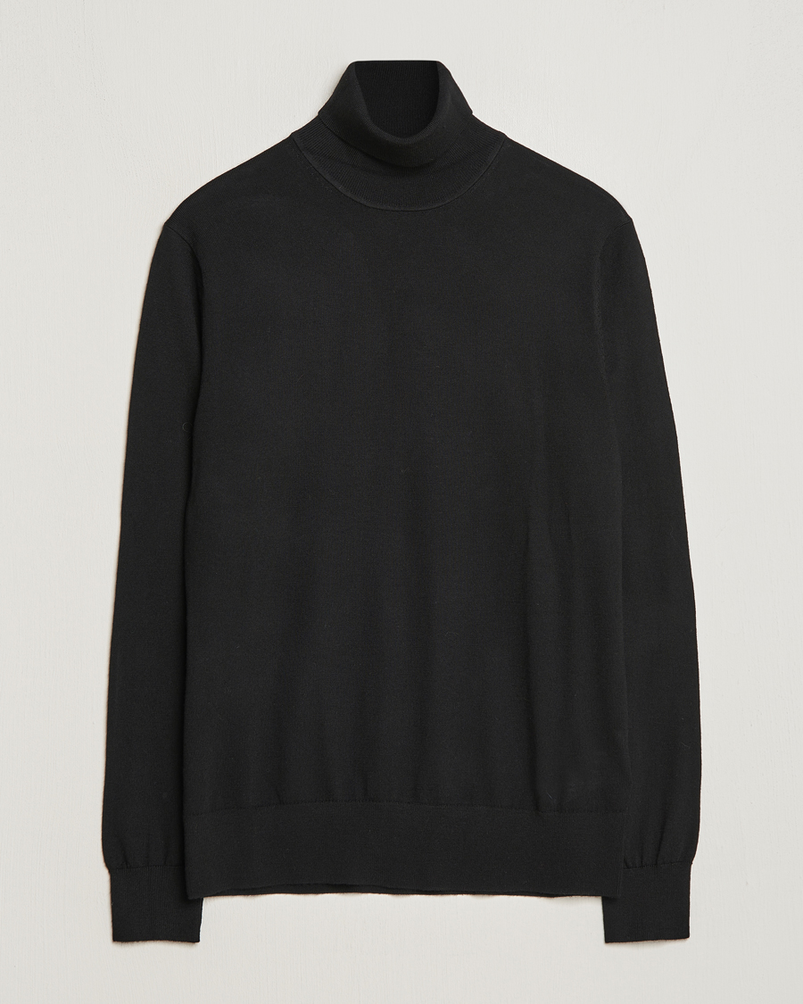 Herre | Gensere | Tiger of Sweden | Nevile Extra Fine Merino Polo Black