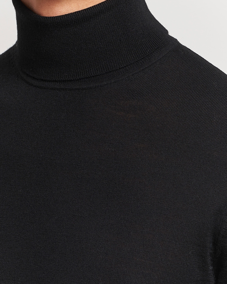 Herre | Gensere | Tiger of Sweden | Nevile Extra Fine Merino Polo Black