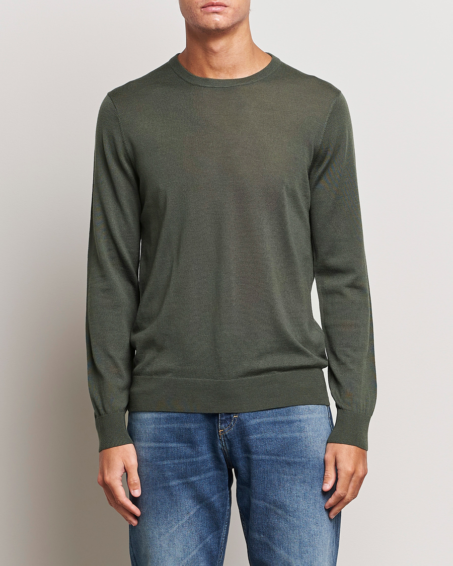 Herre | | Tiger of Sweden | Nichols Crew Neck Pullover Forest Green