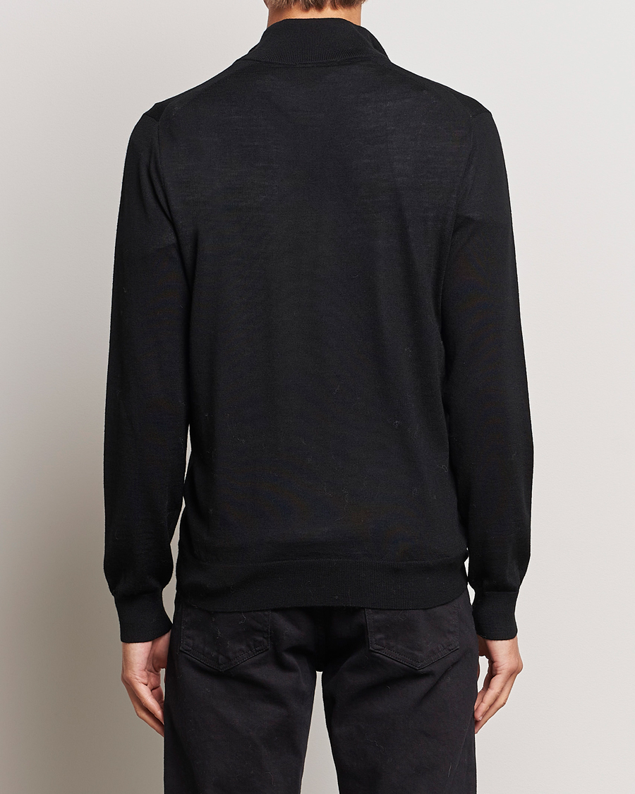 Herre | Gensere | Tiger of Sweden | Errol Merino Half Zip Black