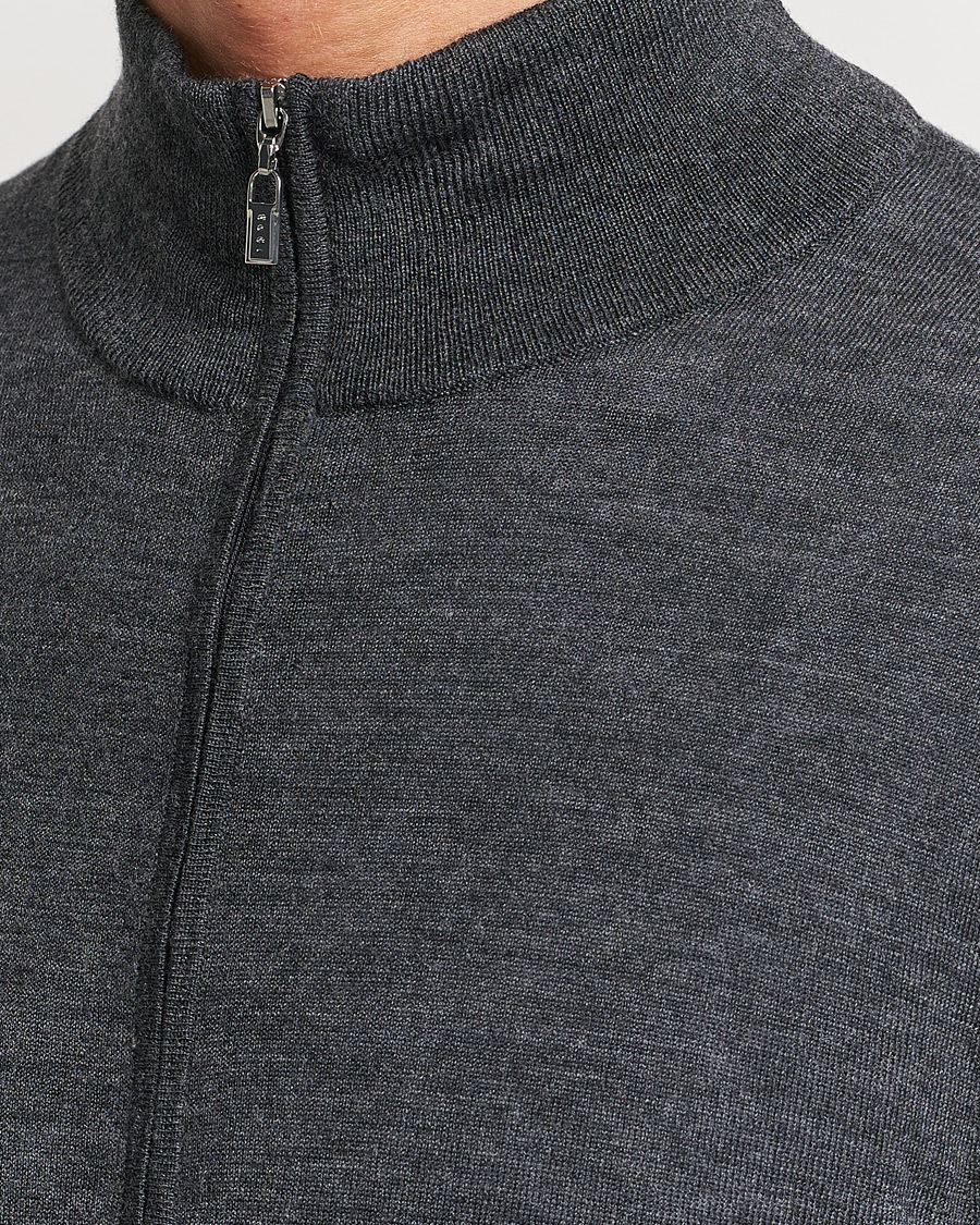 Herre | Gensere | Tiger of Sweden | Errol Merino Half Zip Grey