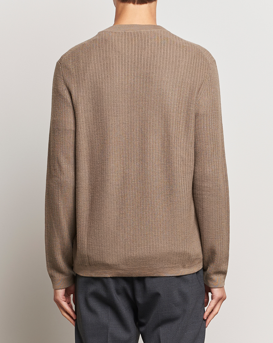 Herre | Gensere | Tiger of Sweden | Elssler Merino Pullover Olive Grey
