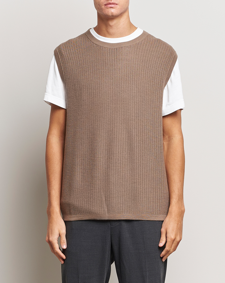 Herre |  | Tiger of Sweden | Vessler Merino Vest Olive Grey