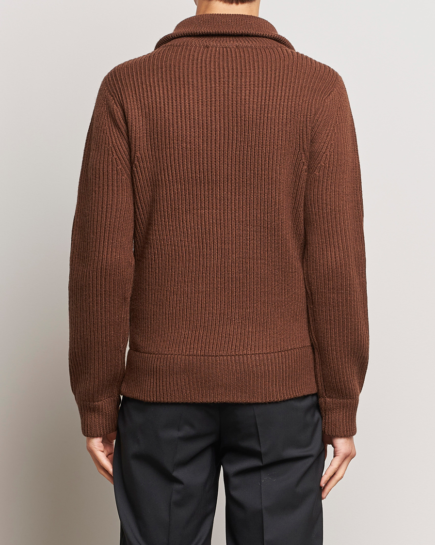 Herre | Gensere | Tiger of Sweden | Nyman Full Zip Golden Brown