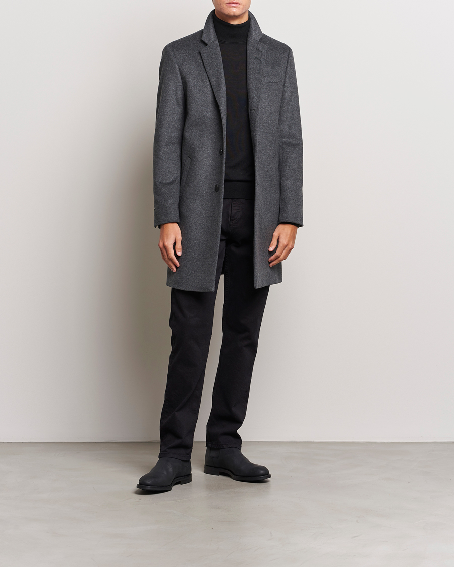 Herre | Jakker | Tiger of Sweden | Cempsey Wool Coat Grey Melange