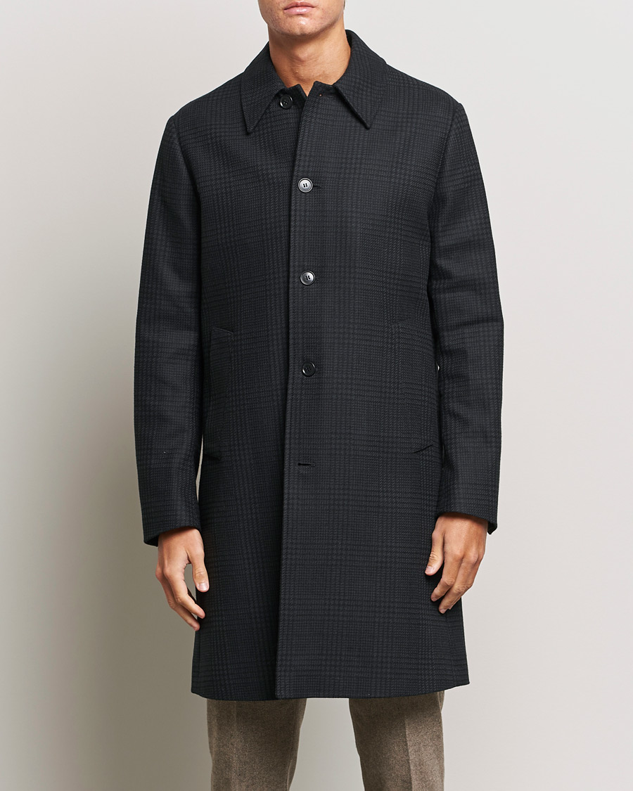 Herre | Jakker | Tiger of Sweden | Eliias Checked Coat Black