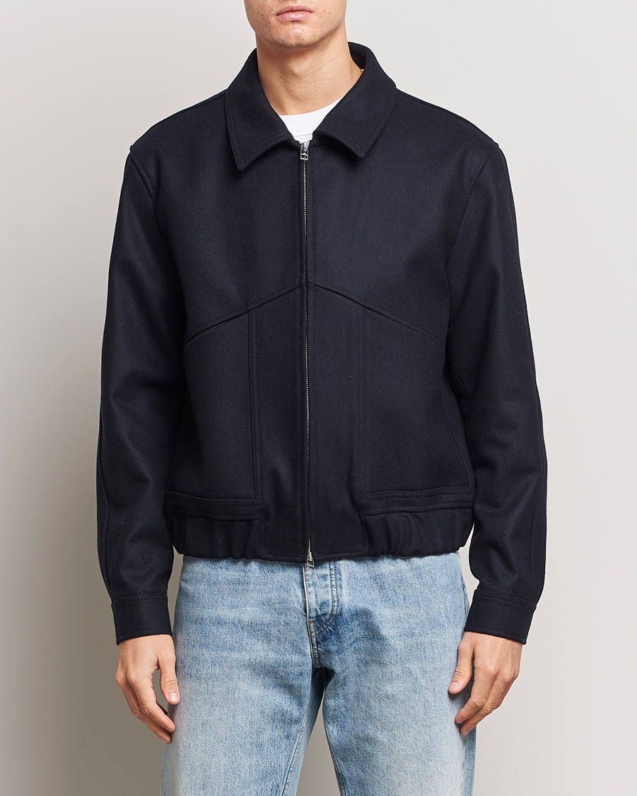 Herre |  | Tiger of Sweden | Eeven Wool Pilot Bomber Jacket Light Ink