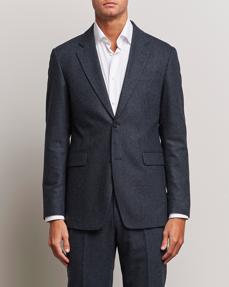 Herre |  | Tiger of Sweden | Justin Brushed Wool Blazer Midnight Blue