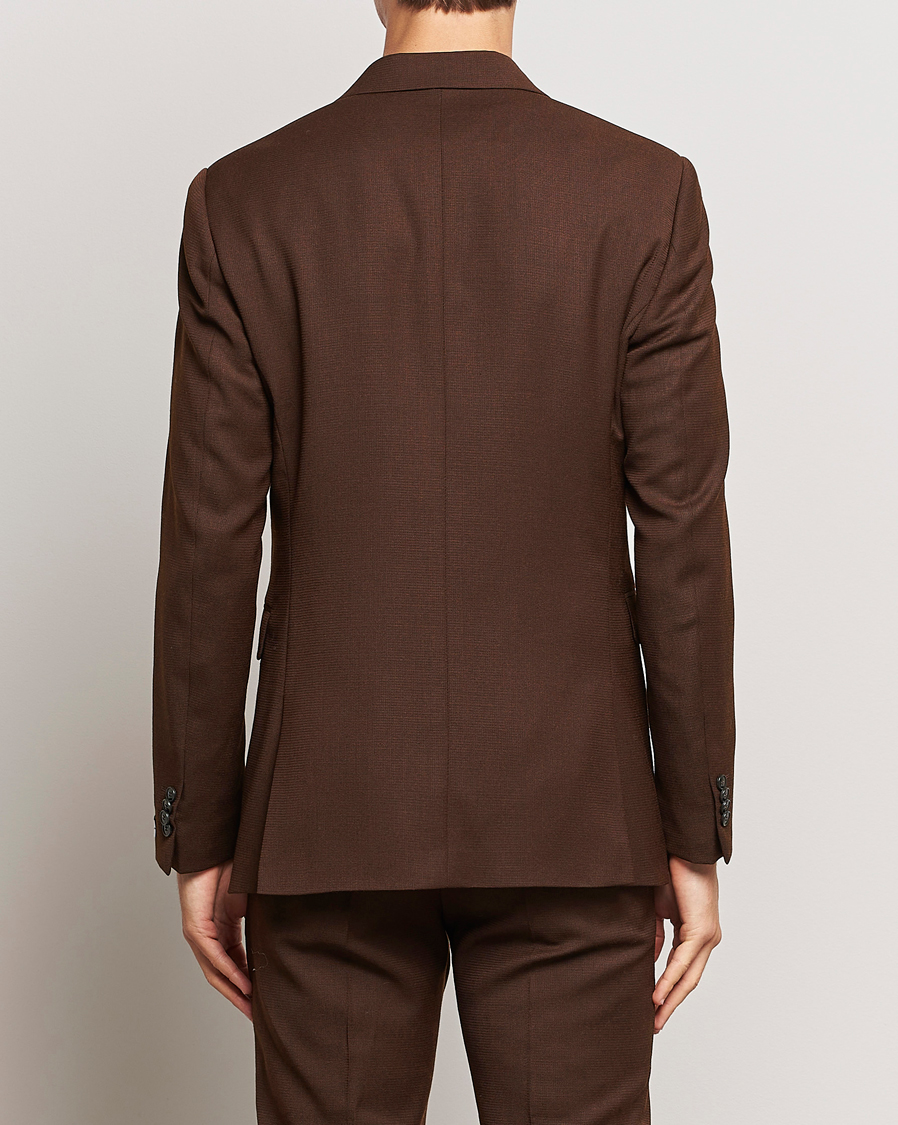 Herre | Dressjakker | Tiger of Sweden | Justinn Travel Structure Blazer Golden Brown