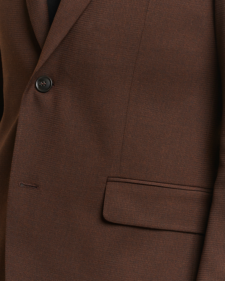 Herre | Dressjakker | Tiger of Sweden | Justinn Travel Structure Blazer Golden Brown