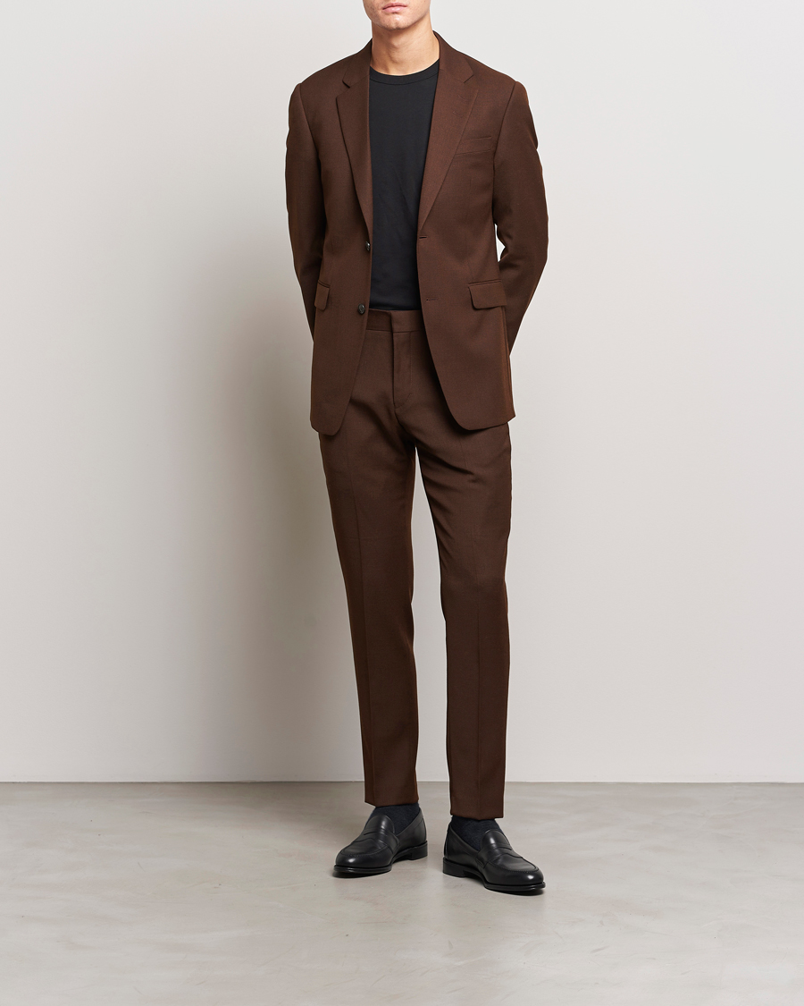 Herre | Bukser | Tiger of Sweden | Tenutas Travel Structure Trousers Golden Brown