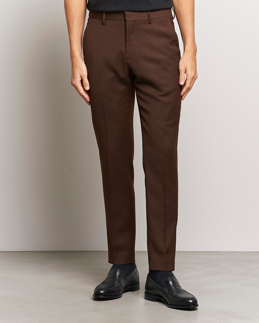 Herre | Bukser | Tiger of Sweden | Tenutas Travel Structure Trousers Golden Brown