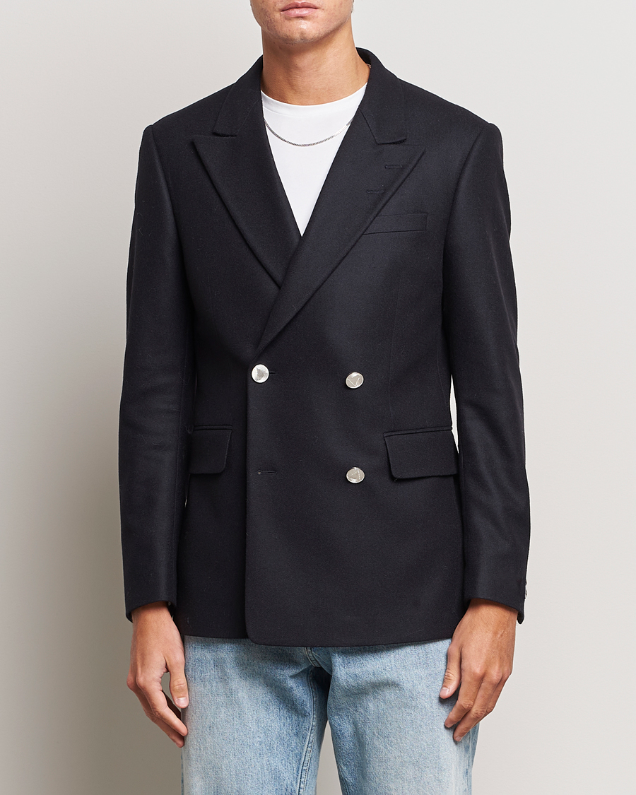 Herre | Dressjakker | Tiger of Sweden | 1903 Double Breasted Wool Blazer Dark Ink