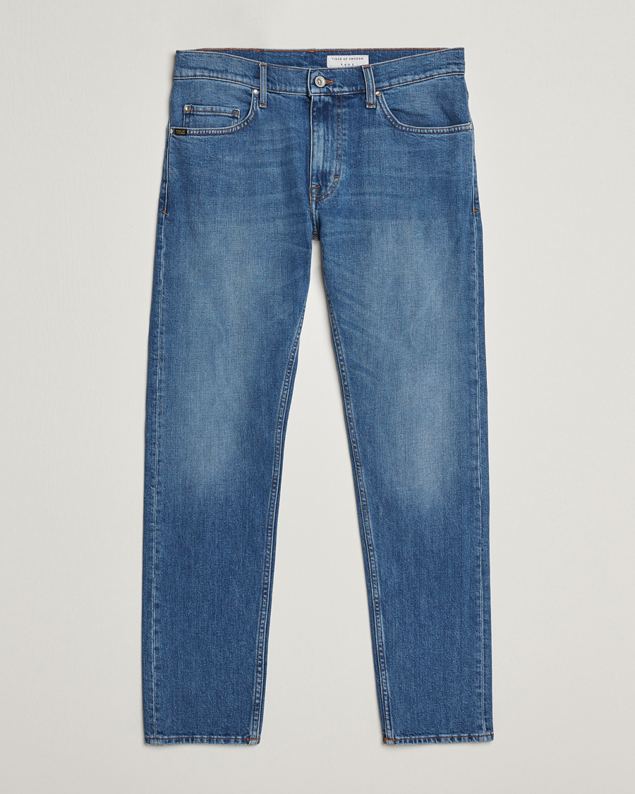 Herre | Jeans | Tiger of Sweden | Pistolero Stretch Cotton Jeans Light Blue