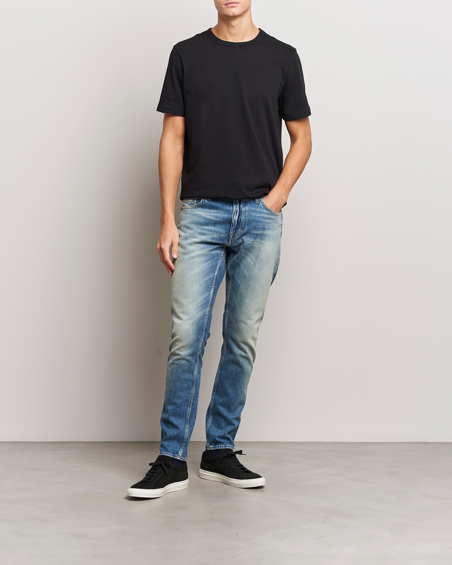 Herre | Jeans | Tiger of Sweden | Pistolero Stretch Cotton Jeans Light Blue