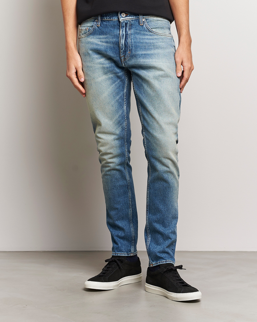 Herre | Jeans | Tiger of Sweden | Pistolero Stretch Cotton Jeans Light Blue