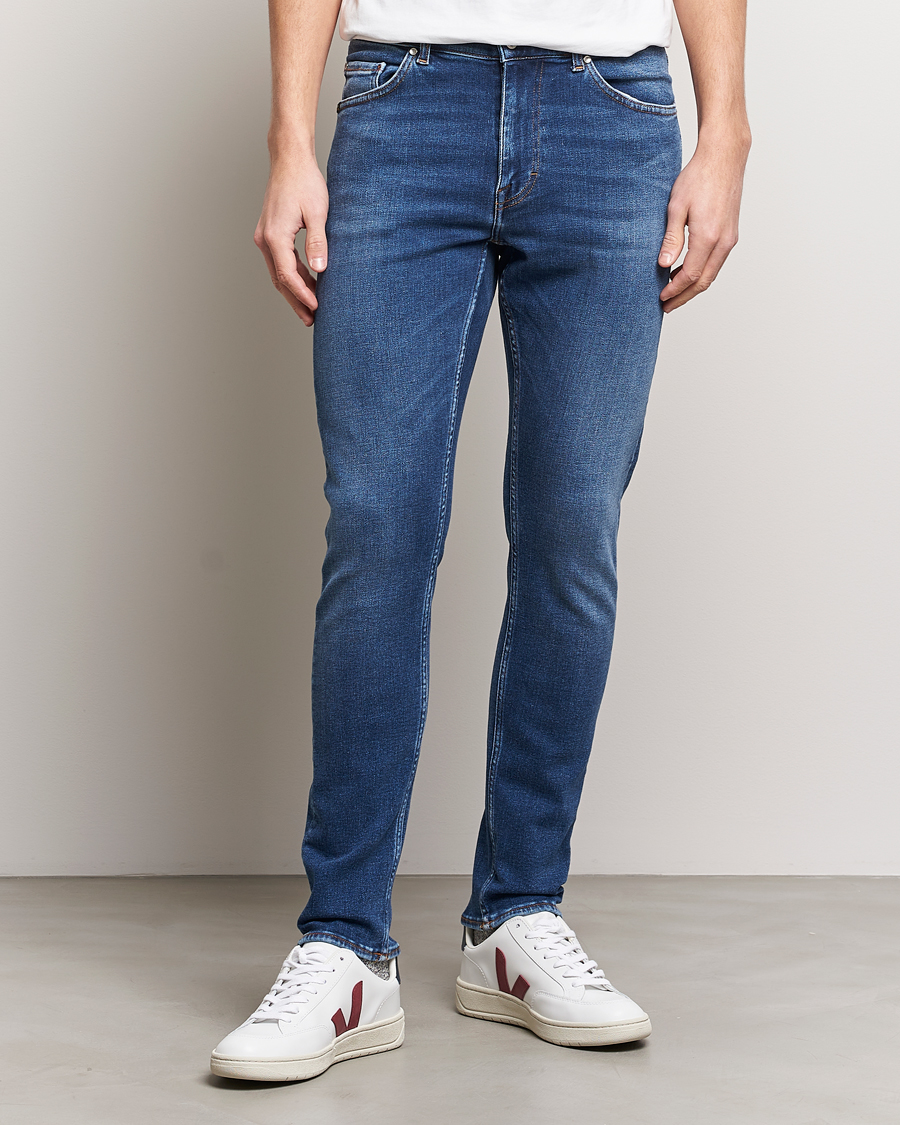 Herre | Jeans | Tiger of Sweden | Evolve Stretch Cotton Jeans Medium Blue