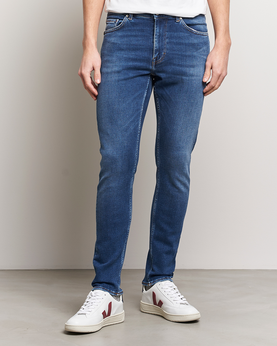 Herre | 40% salg | Tiger of Sweden | Evolve Stretch Cotton Jeans Medium Blue