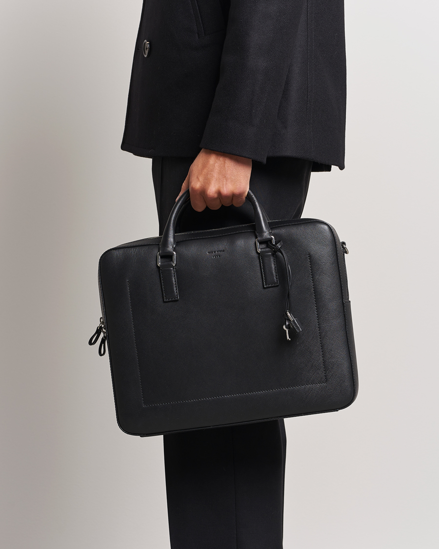 Herre |  | Tiger of Sweden | Bowe Leather Briefcase Black